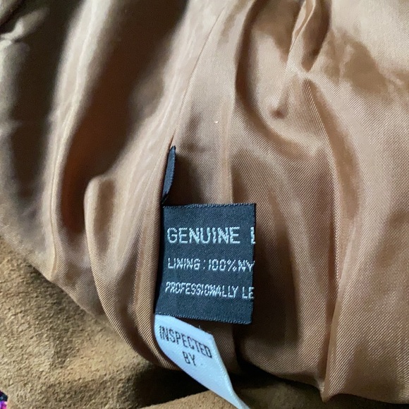 Vintage Suede Brown Camel Leather Classic High Rise Shorts Fall Winter Neutral - Picture 7 of 9